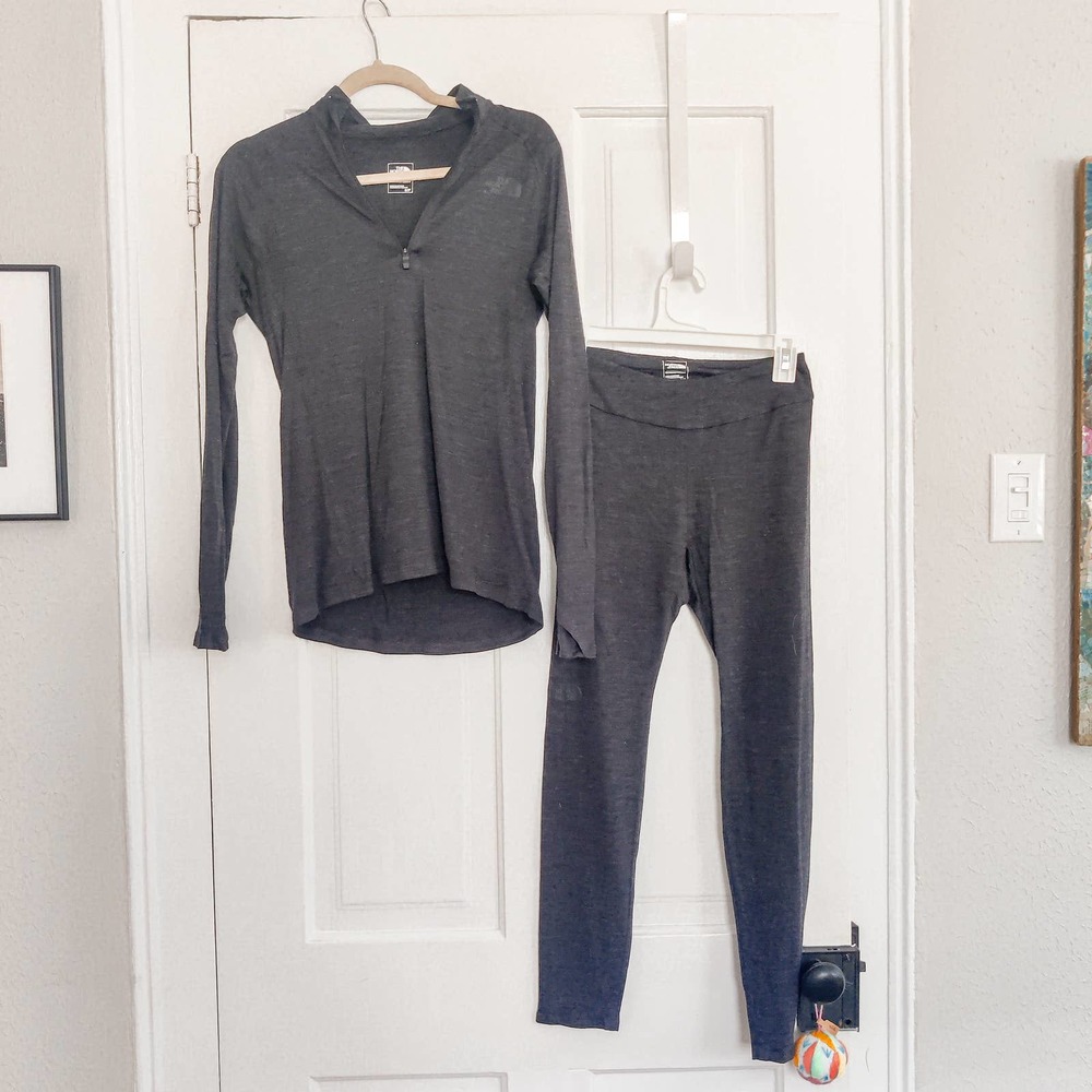 The North Face Grey Wool Lounge Set Size S